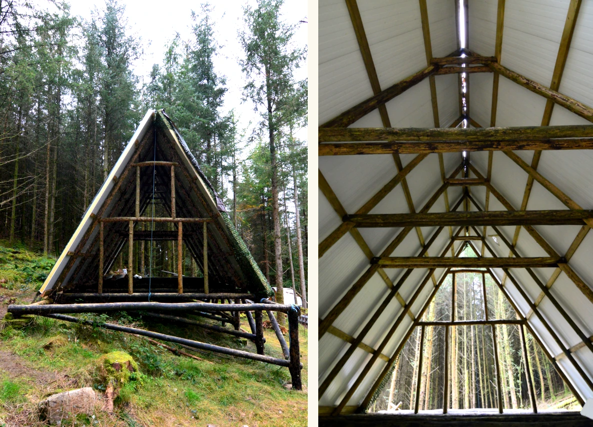 2-Storey A-Frame Forest Cabin