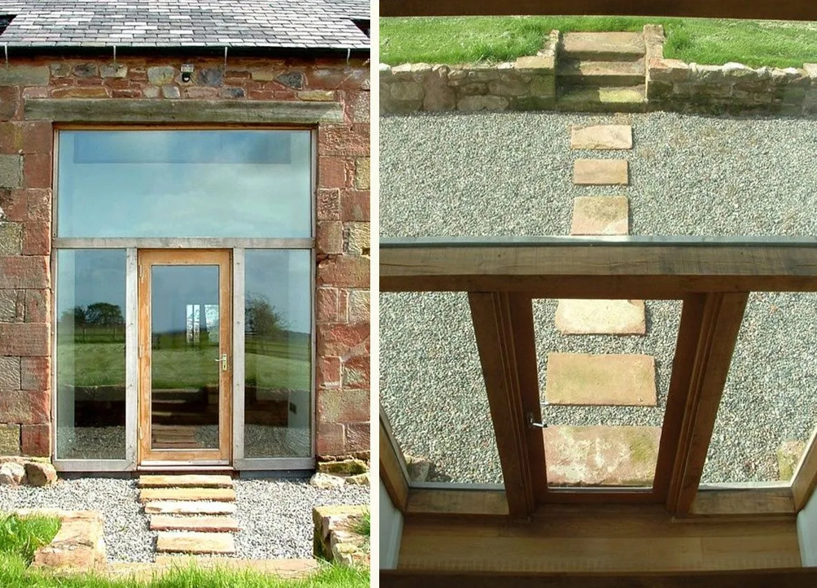 Barn conversion door frame