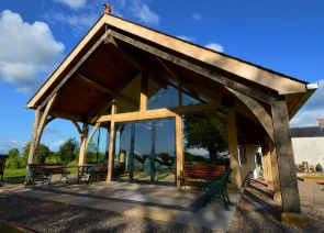 Green Oak Framed Obeya Hall
