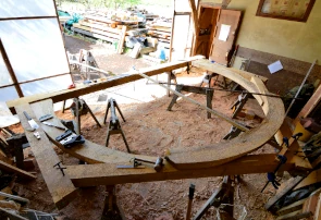 Shaping and jointing the front frame