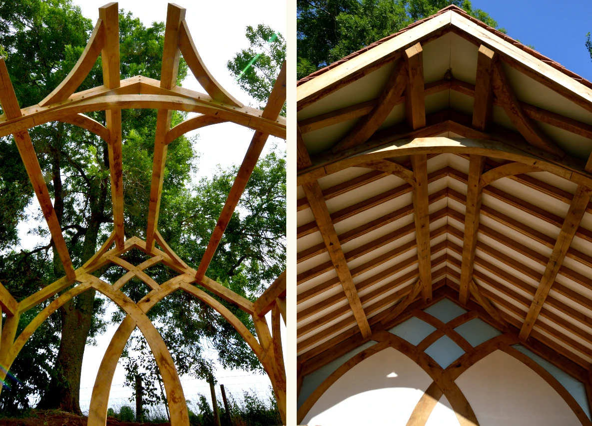 Roof structure of the finished frame