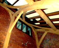 2-storey green oak conservatory