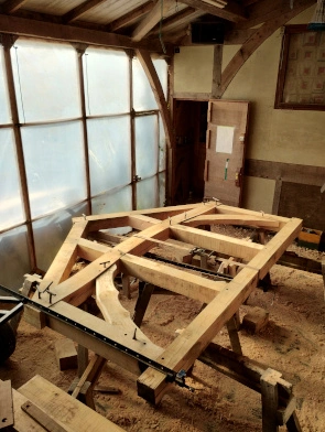 Making an oak porch frame