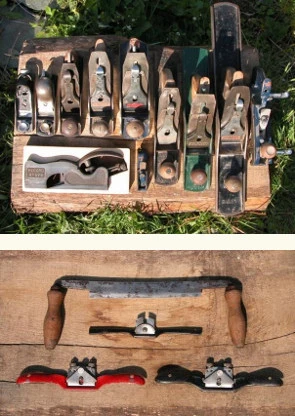 Planes, drawknife and spokeshaves